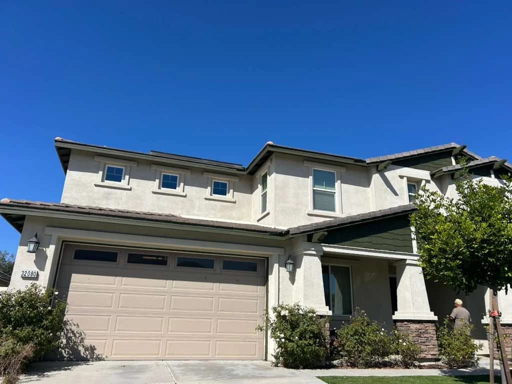 Exterior repaint of a Riverside County home by CM Painters